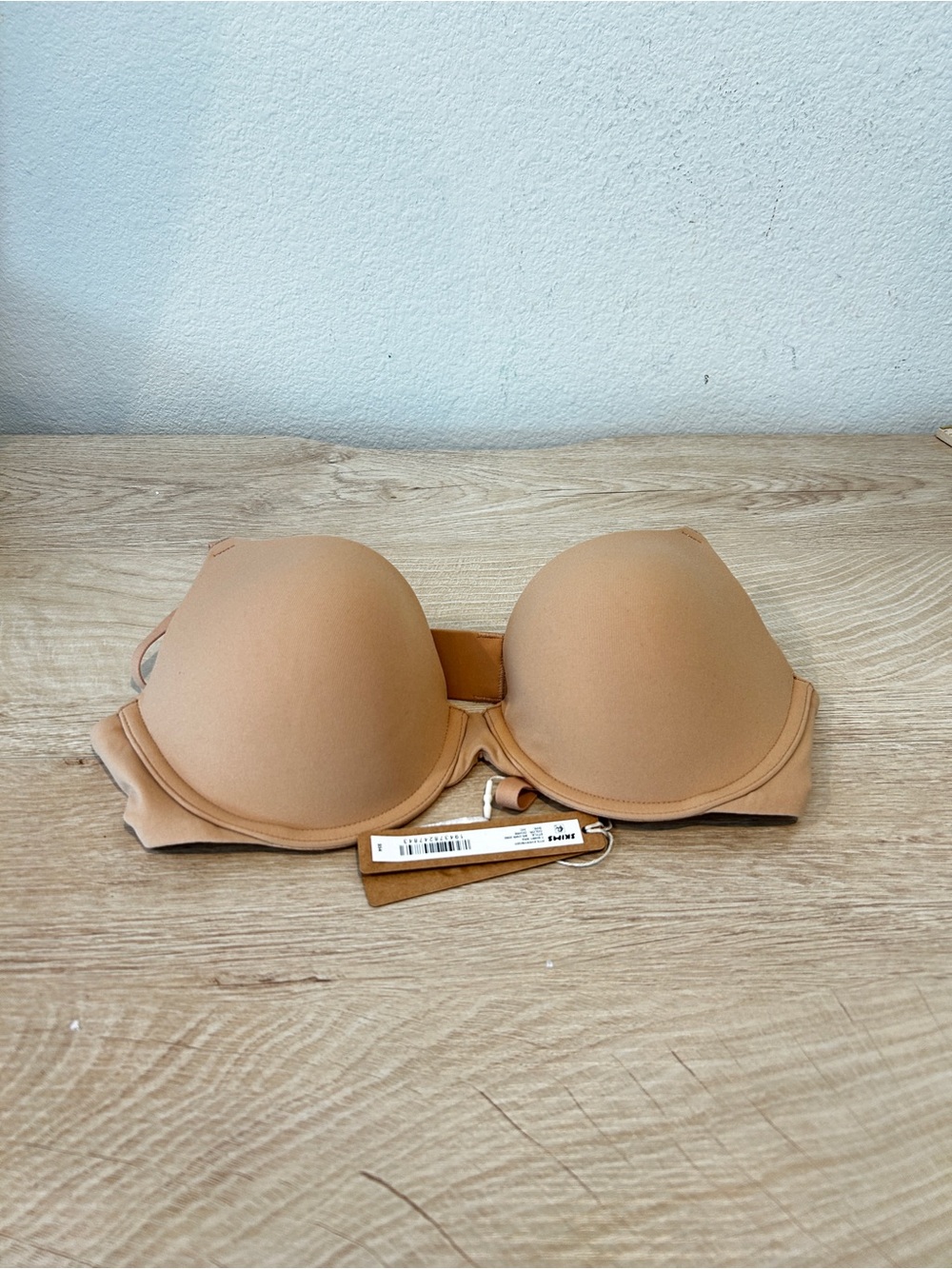 Skims Fits Everybody T-Shirt Bra in Ochre, Size 34C, Retail $54
